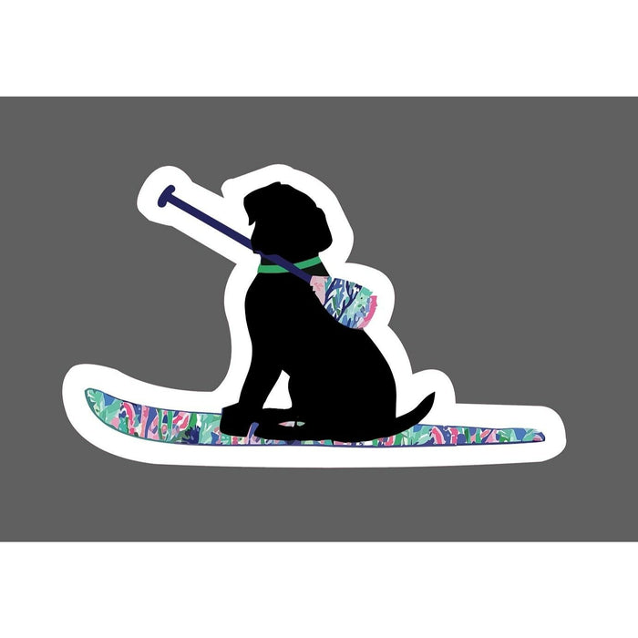 Dog Paddle Board Sticker Lab