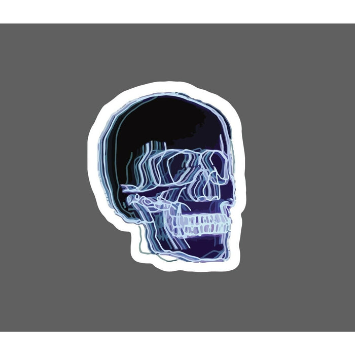 Skull Sticker Florescent