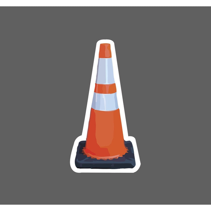 Traffic Cone Sticker Construction