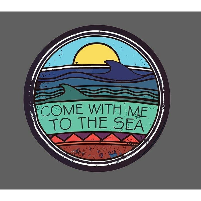 Come With Me To The Sea Sticker