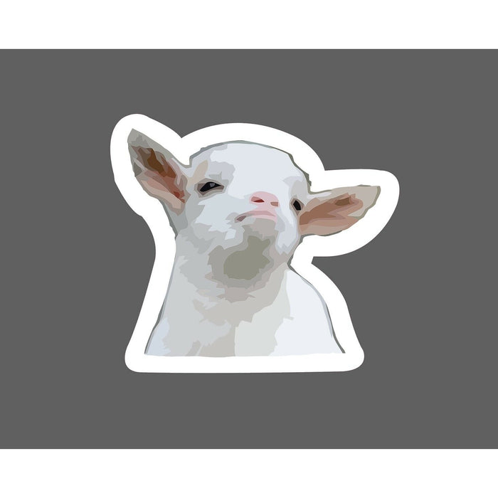 Baby Goat Sticker Smile Cute