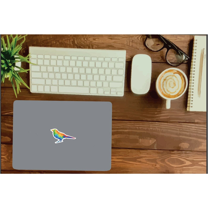 Bird Sticker Geometric Colorful