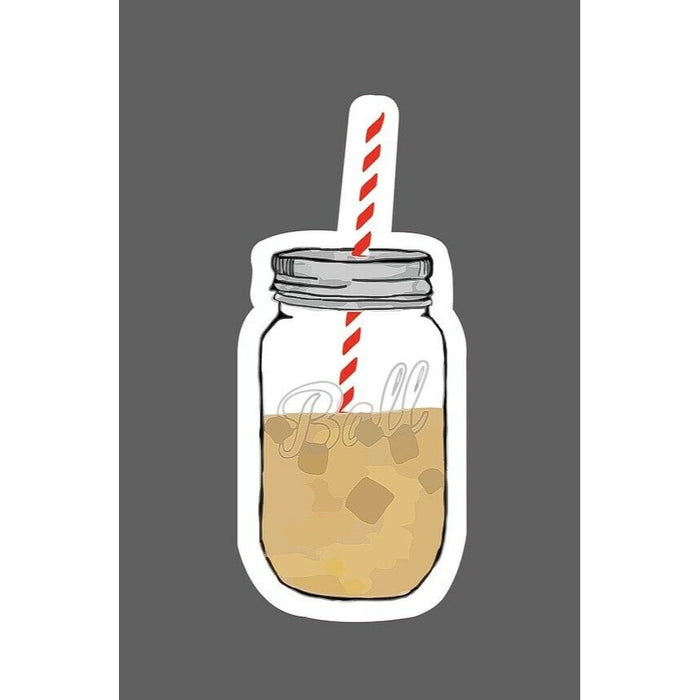 Iced Coffee Sticker Mason Jar