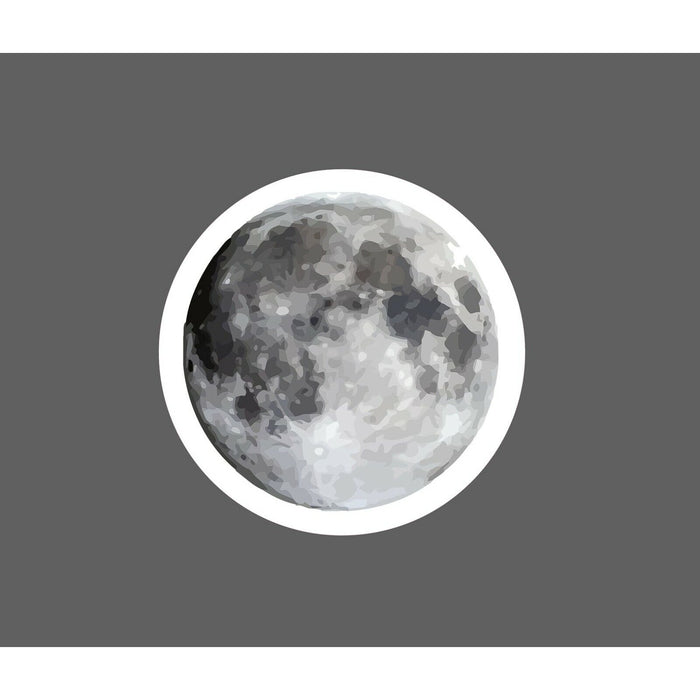 Full Moon Sticker Realistic