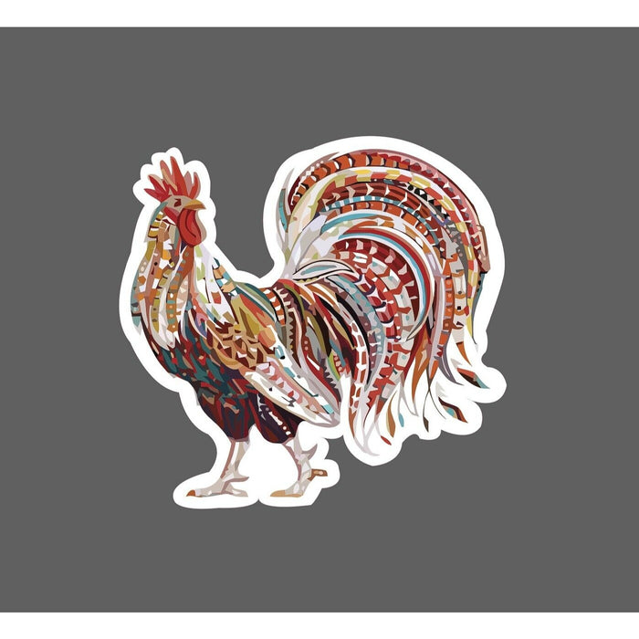 Rooster Sticker Colorful
