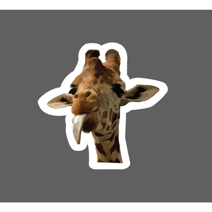 Giraffe Sticker Tongue Cute