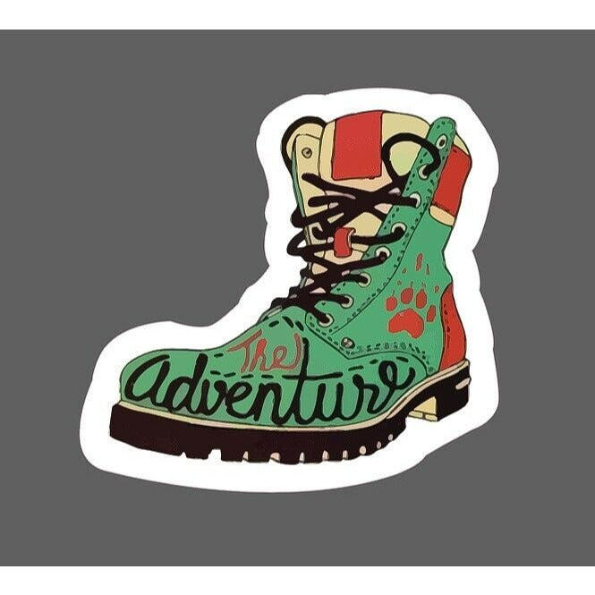 The Adventure Sticker Boot Outdoors