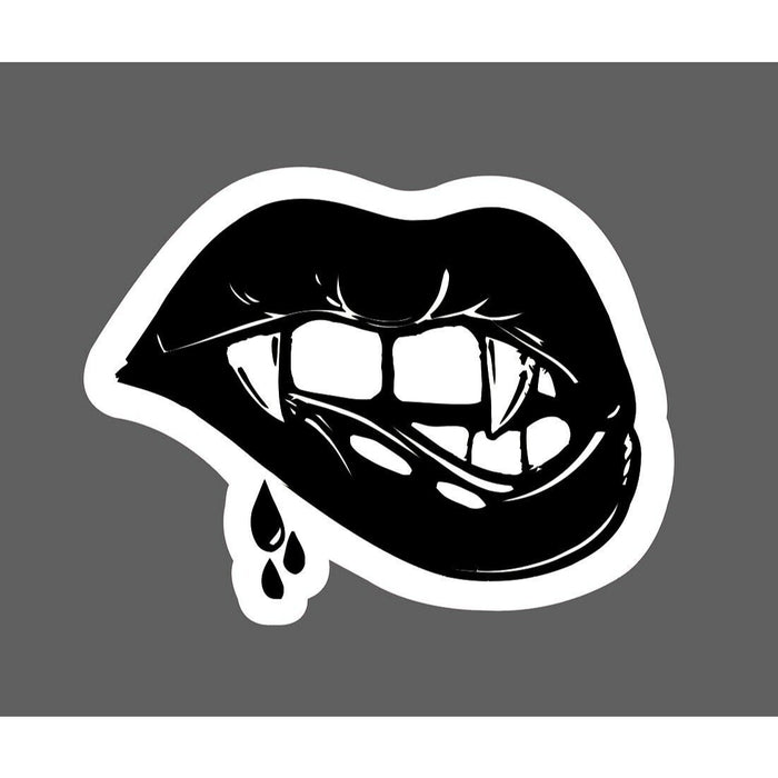 Lip Bite Sticker Vampire Fangs