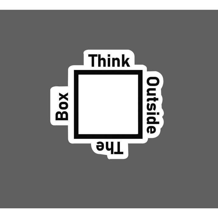 Think Outside the Box Sticker Creativity