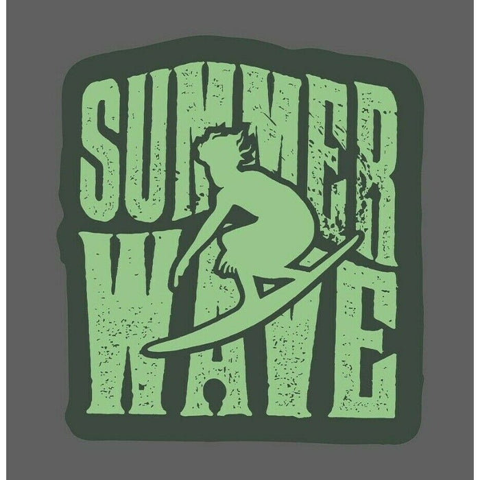 Summer Wave Sticker Surfing
