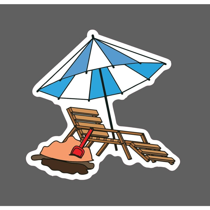 Beach Chair Sticker Umbrella