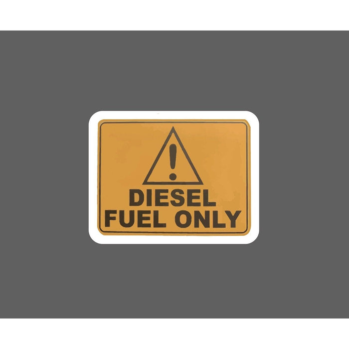 Diesel Fuel Only Sticker Warning