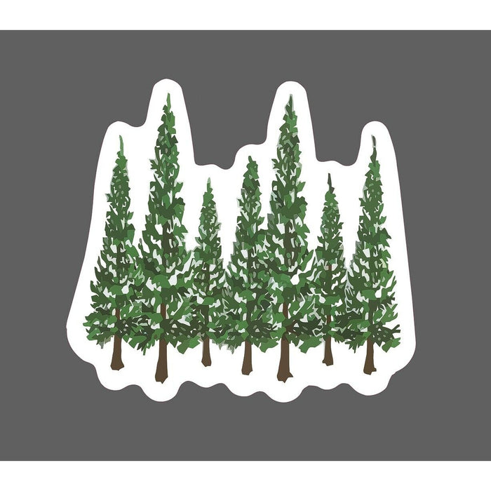 Fir Trees Sticker Forest Seasons