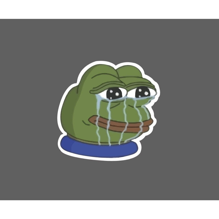 Pepe Crying Sticker Frog Meme
