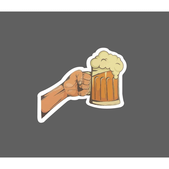 Beer Cheers Sticker Hand