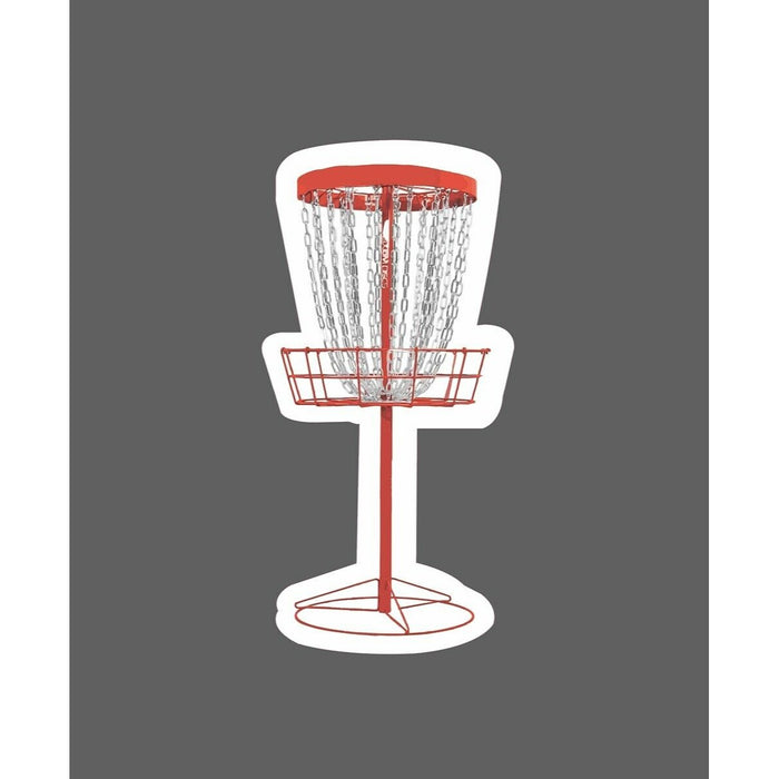 Disc Golf Basket Sticker