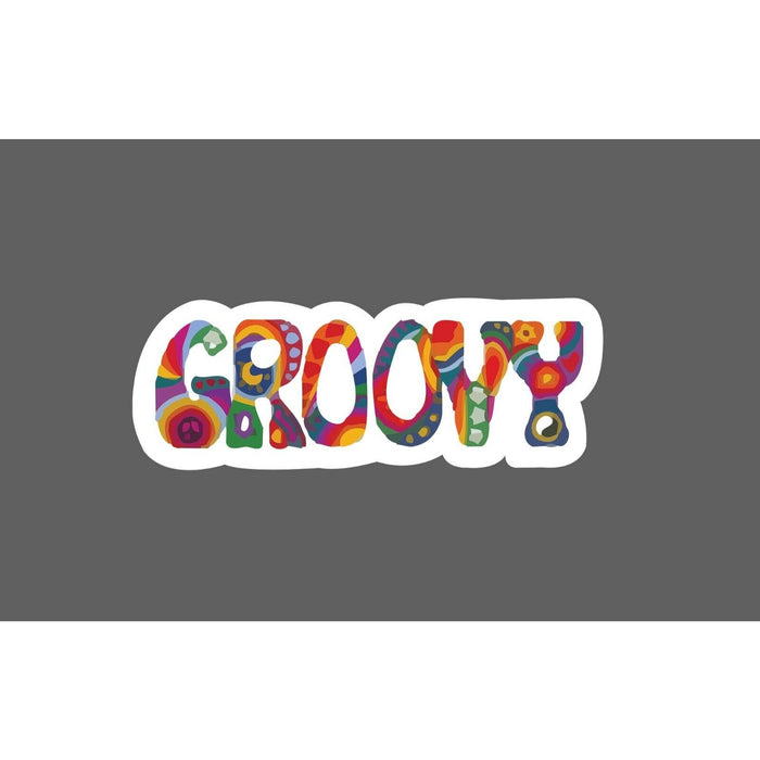 Groovy Sticker Tie Dye Hippie