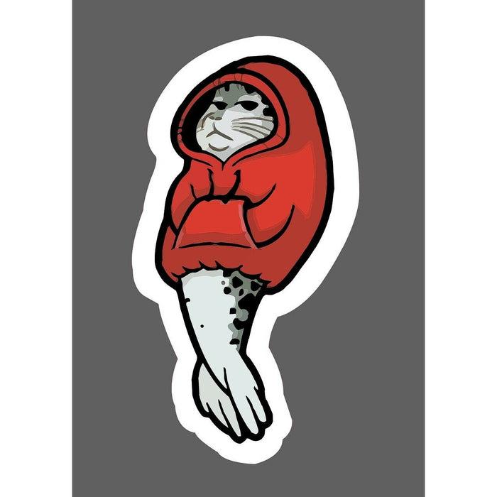 Baby Seal Sticker Hoodie