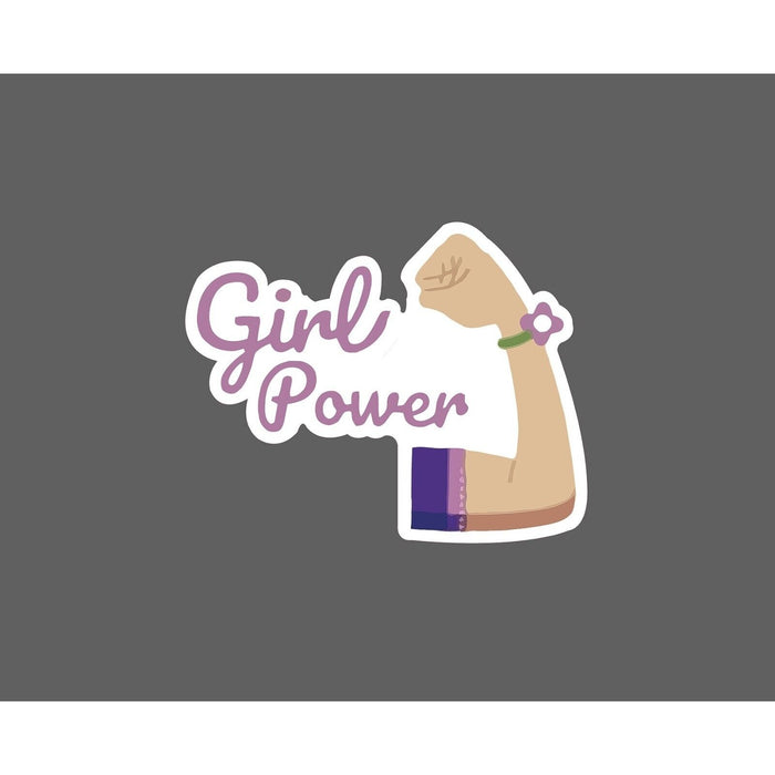 Girl Power Sticker Flex Flower