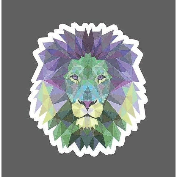 Lion Sticker Geometric