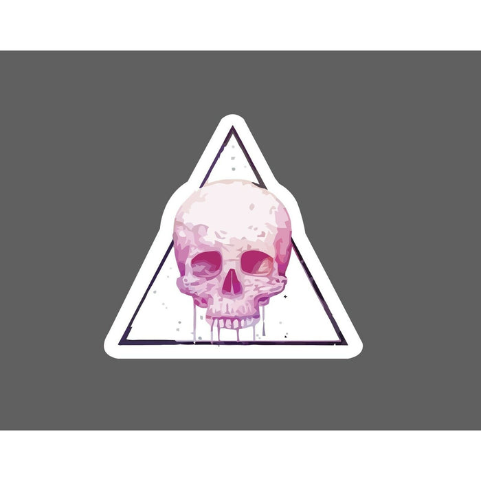 Skull Sticker Triangle Life