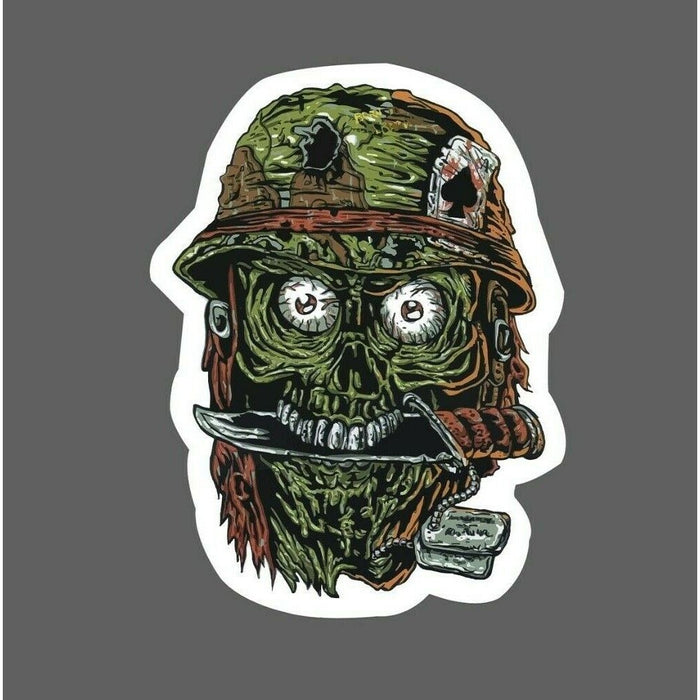 Zombie Soldier Sticker Military