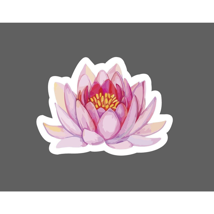 Water Lilly Sticker Flower Pink Lotus