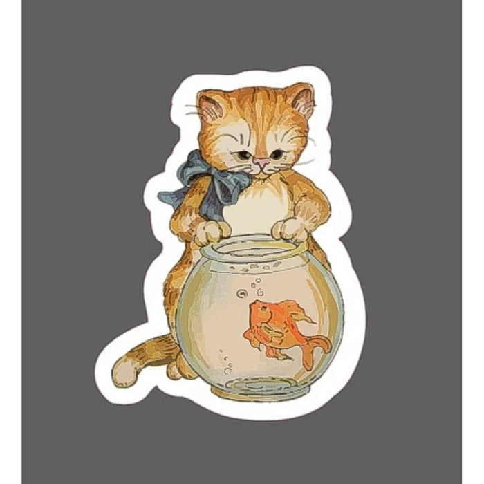Cat Sticker Goldfish Friend Cute