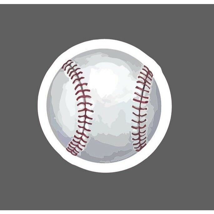 Baseball Sticker Illustration