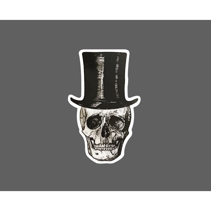 Skull Top Hat Sticker Dead