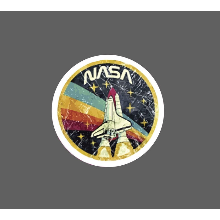 Nasa Sticker Retro Rocket