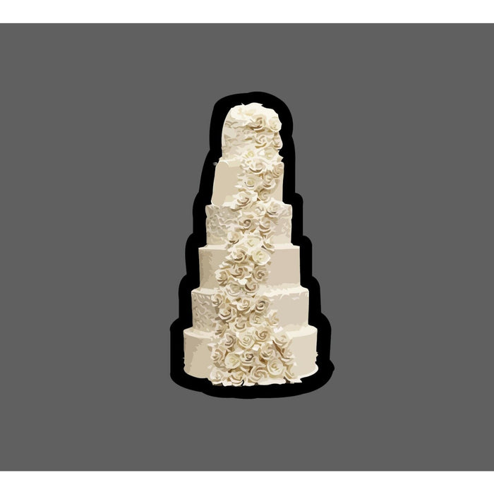 Wedding Cake Sticker 6 Tier