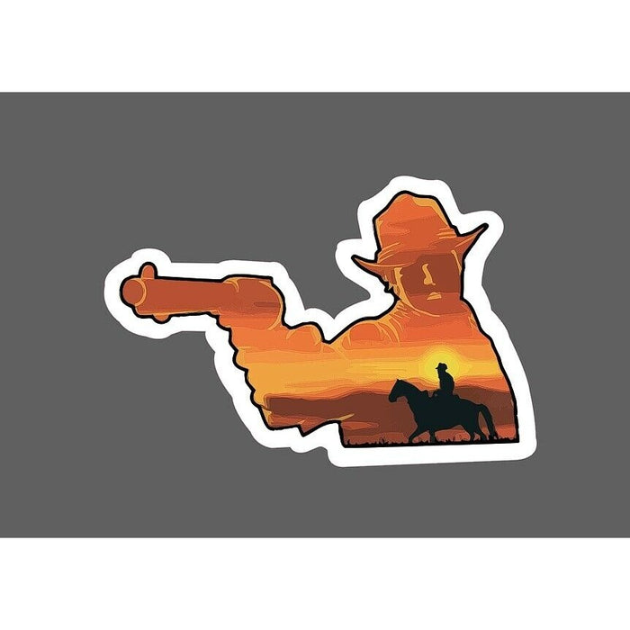 Cowboy Sticker Gunslinger Western