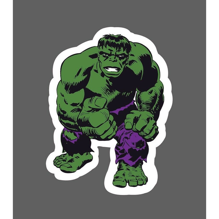 The Hulk Cartoon Sticker Retro