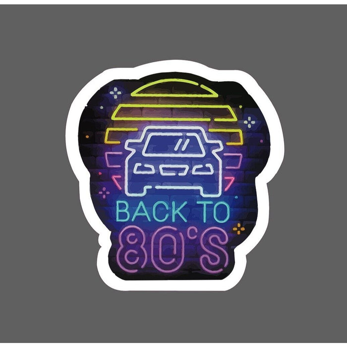 Back To 80's Sticker Neon