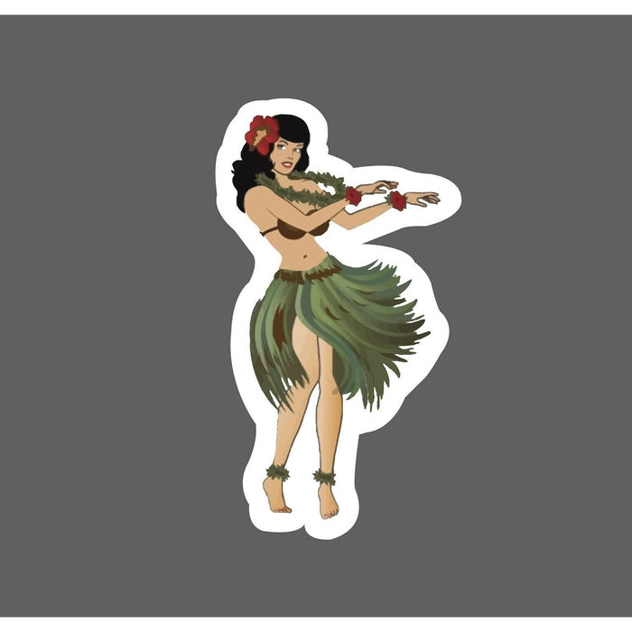 Hula Girl Sticker Lei Dance