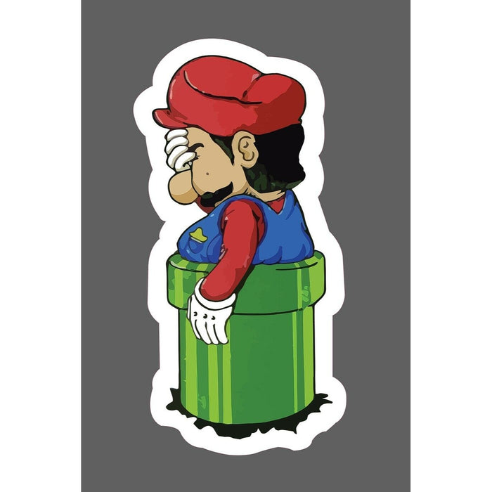 Mario Sticker Tube Stuck