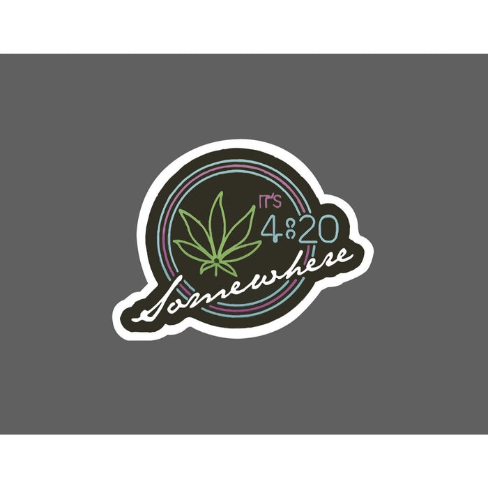 420 Somewhere Sticker Weed