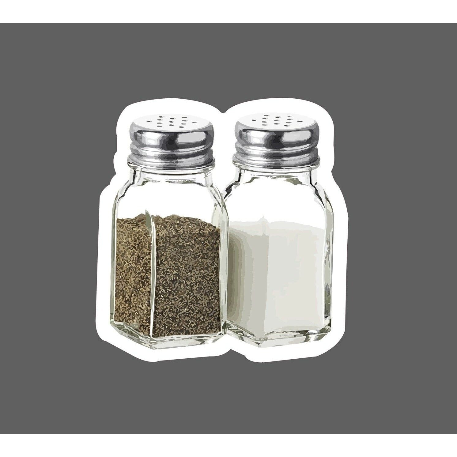 Salt and Pepper Shakers Sticker – StickerDynasty