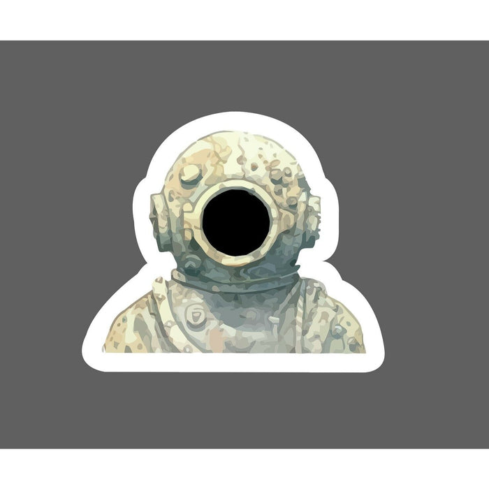 Deep Sea Diver Sticker Vintage