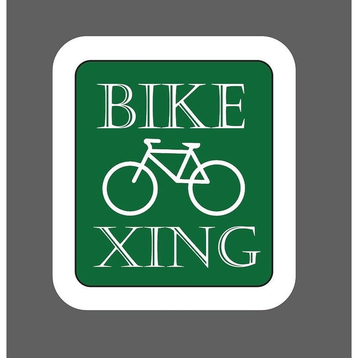 Bike Crossing Sticker XING