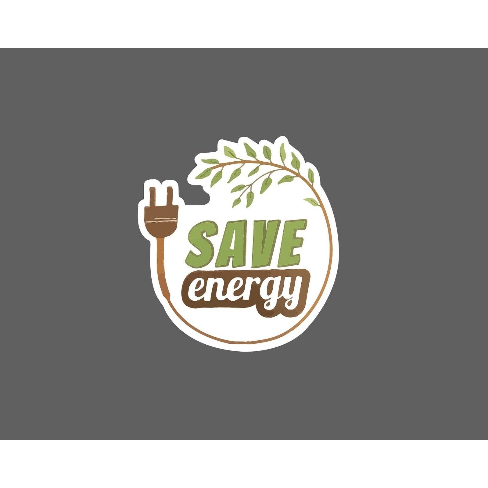 Save Energy Sticker Electricity – StickerDynasty