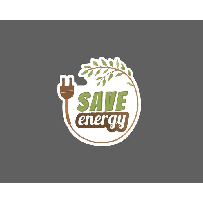 Save Energy Sticker Electricity