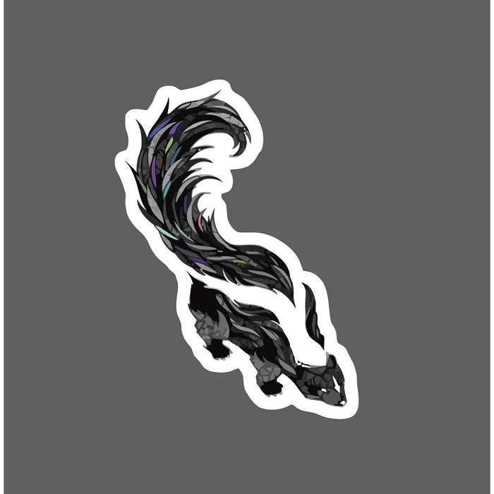 Skunk Sticker Geometric