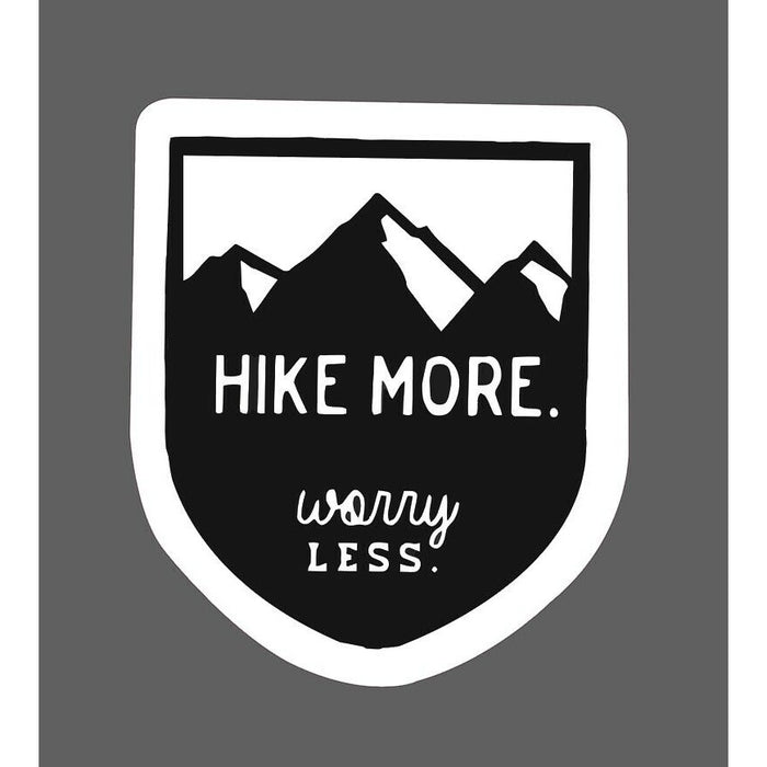 Hike More Worry Less Sticker