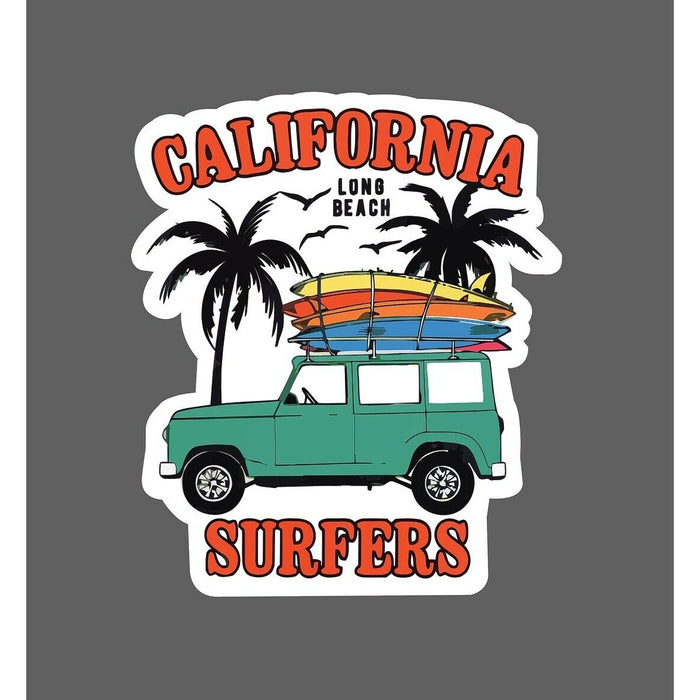 Long Beach Surfers Sticker Cali