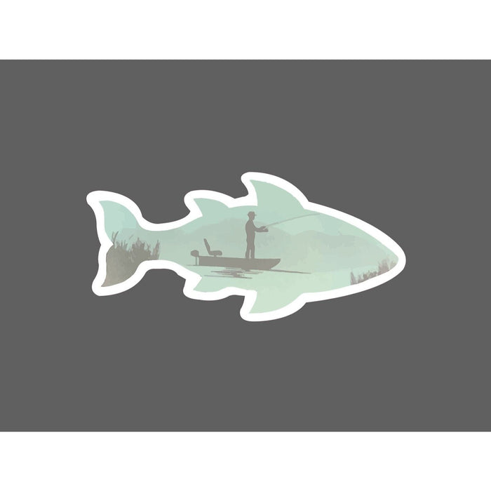 Fishing Sticker Fish Shape