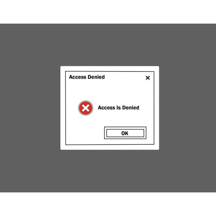 Access Denied Sticker Error