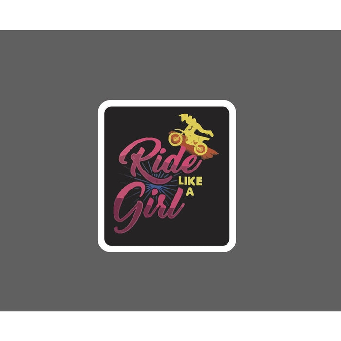 Ride Like a Girl Sticker Moto