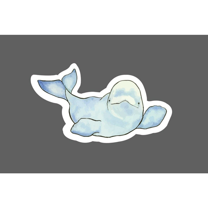 Beluga Whale Sticker Waving